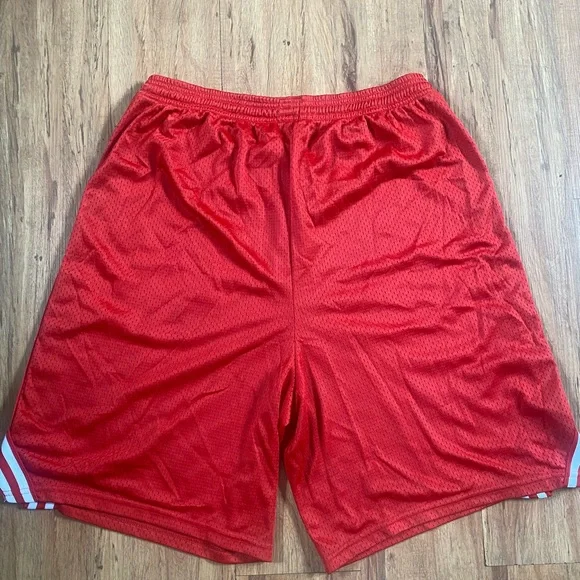 Champion Red Athletic Basketball Shorts - Picture 6 of 6